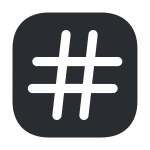 Hashtag SVG Icon